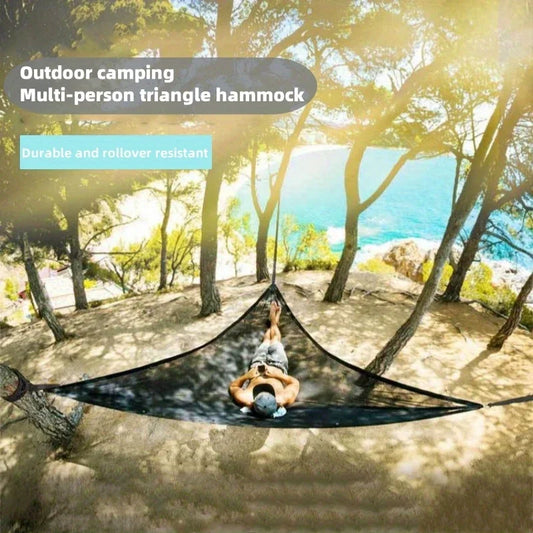 Portable Nylon Triangle Hammock with Storage Bag