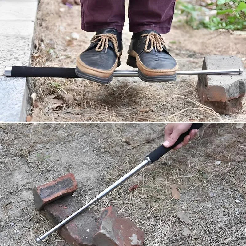 Telescopic Camping Cane for Hiking and Outdoor Activities with Durable Plastic Handle