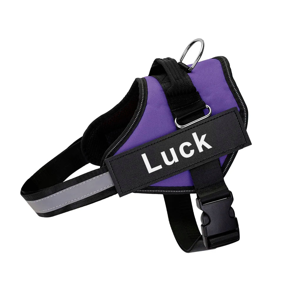 Customized Reflective Dog Harness Vest No Pull Adjustable Breathable Pet Harness for Outdoor Use