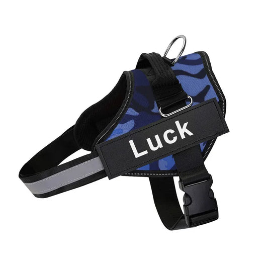 Customized Reflective Dog Harness Vest No Pull Adjustable Breathable Pet Harness for Outdoor Use