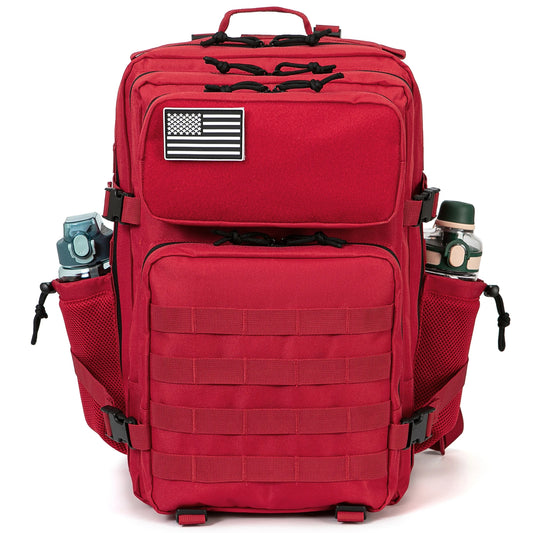 45L Tactical Backpack for Hunting with Dual Cup Holders and Outdoor Camping Features
