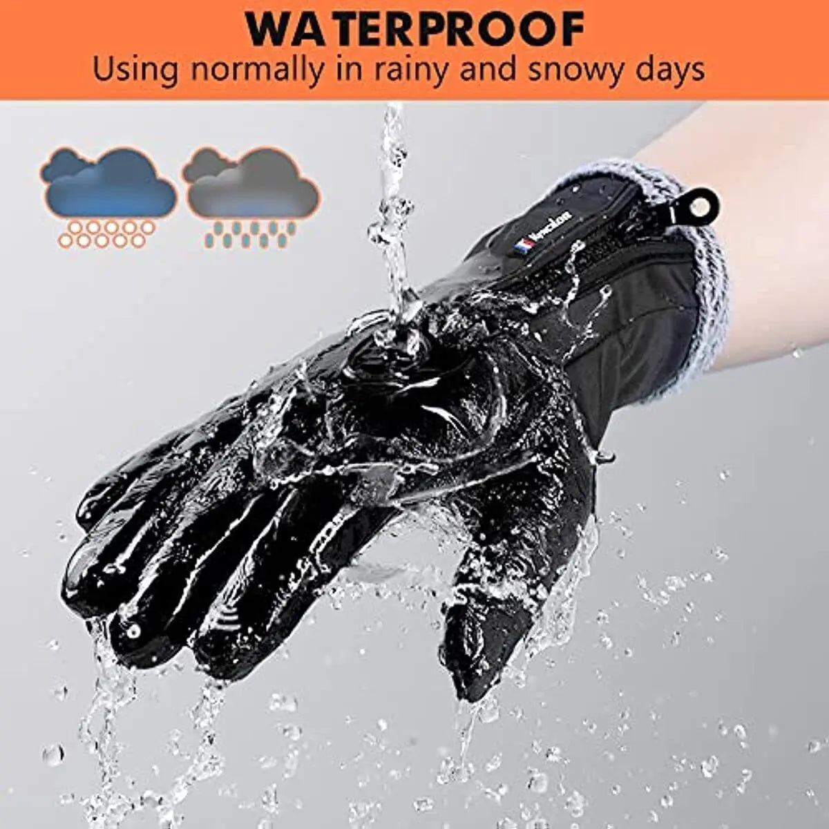 CN Thermal Waterproof Winter Gloves for Outdoor Sports