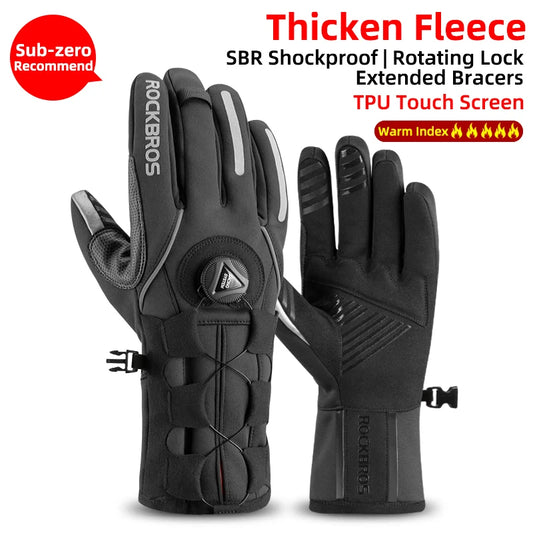 ROCKBROS Waterproof Winter Gloves for Snow Sports and Cycling