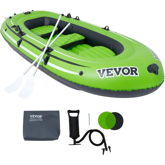 VEVOR Inflatable Boat for Five People Spacious and Foldable for Easy Storage