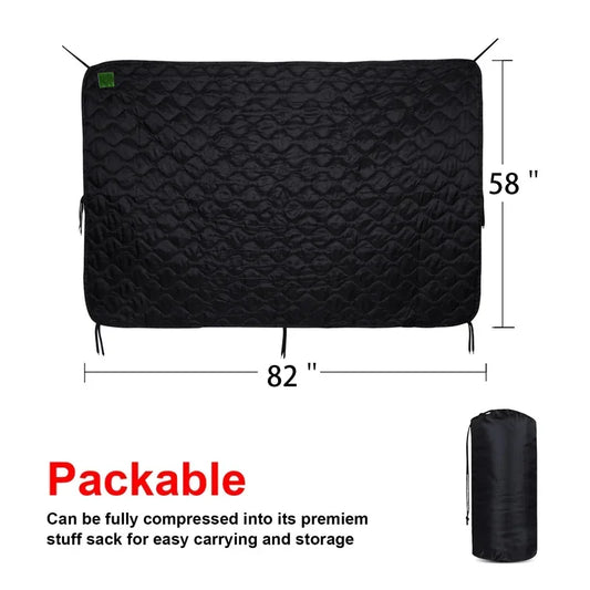 Water Repellent Camouflage Army Poncho Liner Woobie Blanket