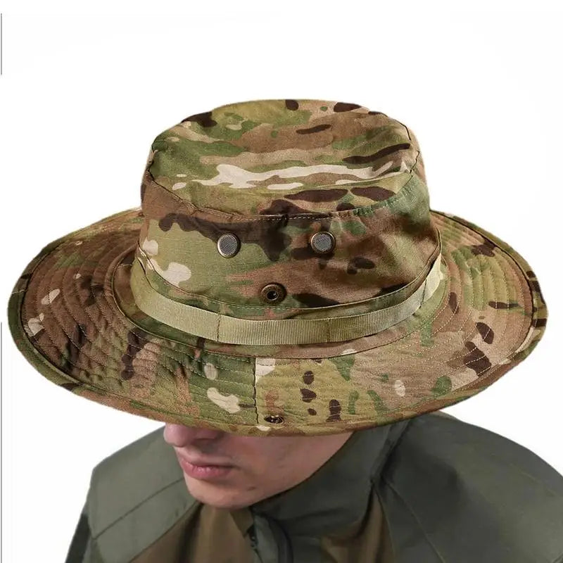 Camouflage Tactical Boonie Hat for Men Outdoor Sports Fishing Hiking and Hunting