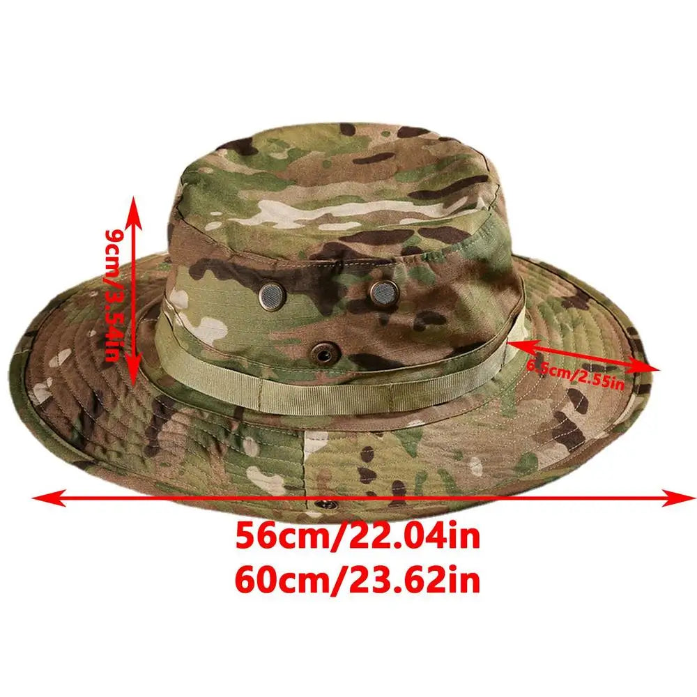 Camouflage Tactical Boonie Hat for Men Outdoor Sports Fishing Hiking and Hunting