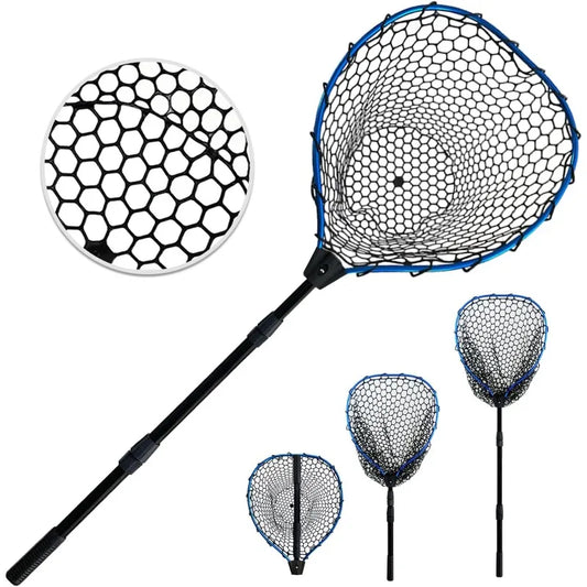 YTYIN Telescoping Aluminum Alloy Fishing Net with Rubber Grip