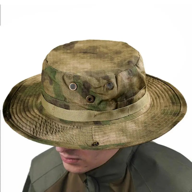 Camouflage Tactical Boonie Hat for Men Outdoor Sports Fishing Hiking and Hunting