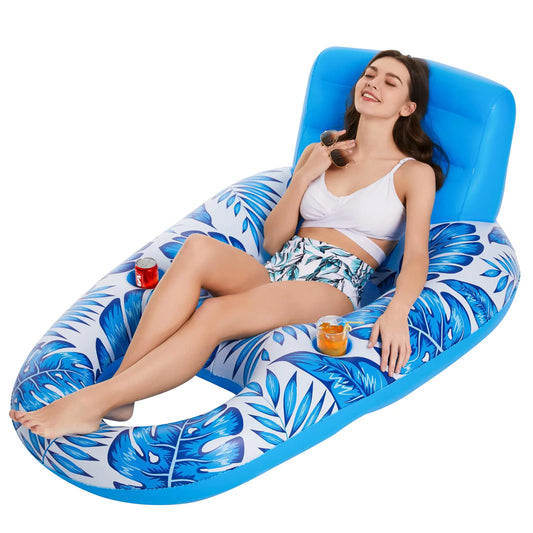 APWIKOGER Inflatable Swim Ring Float Chair for Water Fun