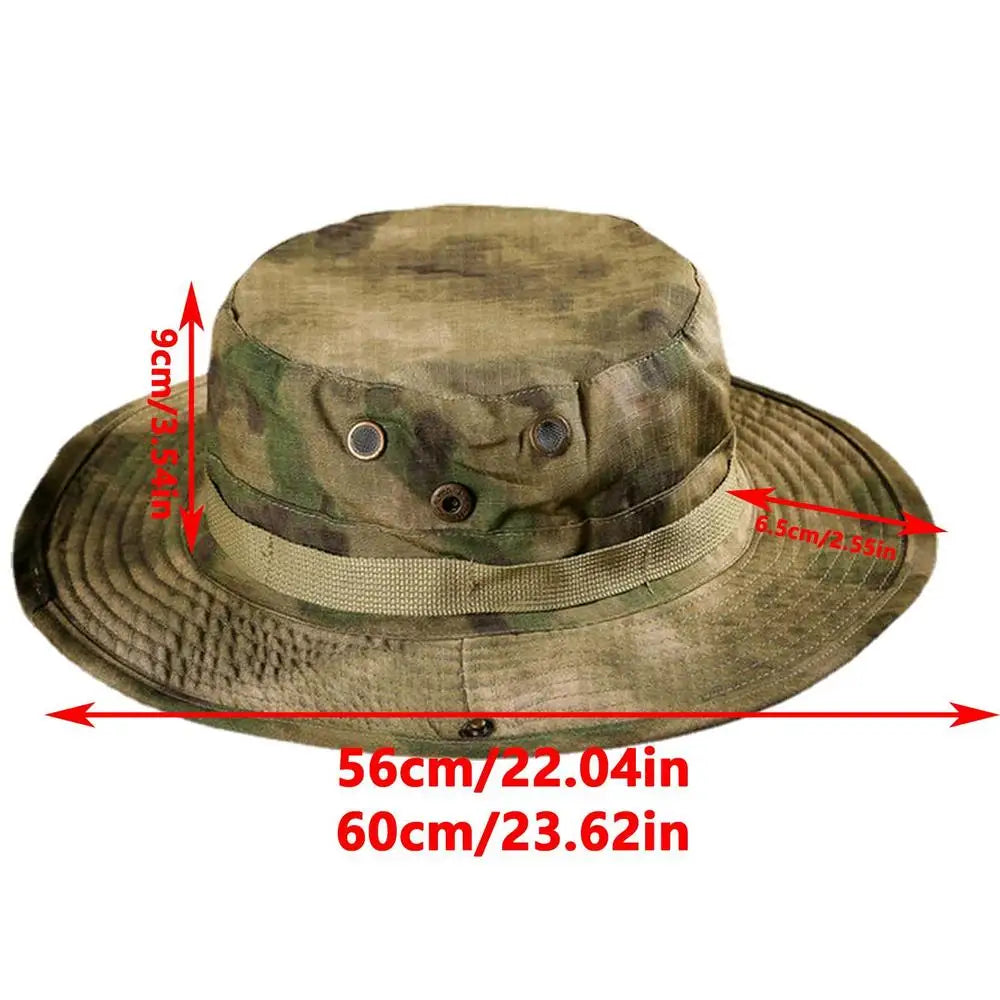 Camouflage Tactical Boonie Hat for Men Outdoor Sports Fishing Hiking and Hunting