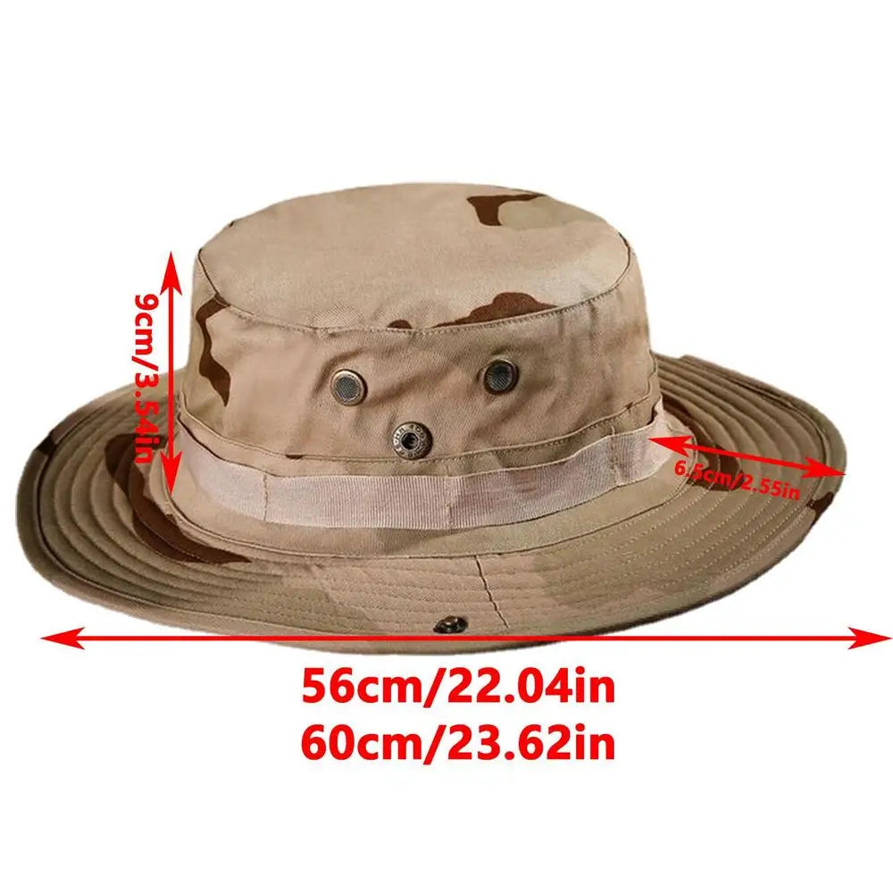 Camouflage Tactical Boonie Hat for Men Outdoor Sports Fishing Hiking and Hunting