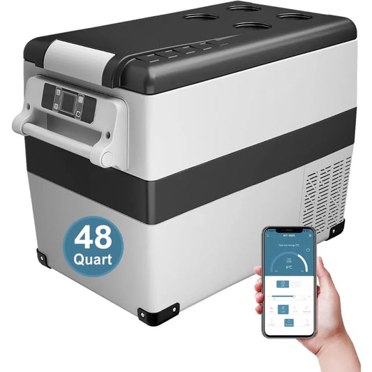 XMSJ Portable 12V Refrigerator Electric Cooler for Vehicles