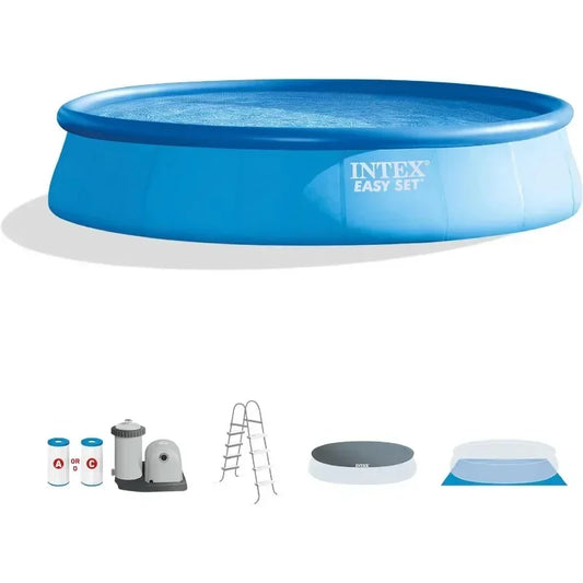 Intex Easy Set Inflatable Swimming Pool Set with Cover