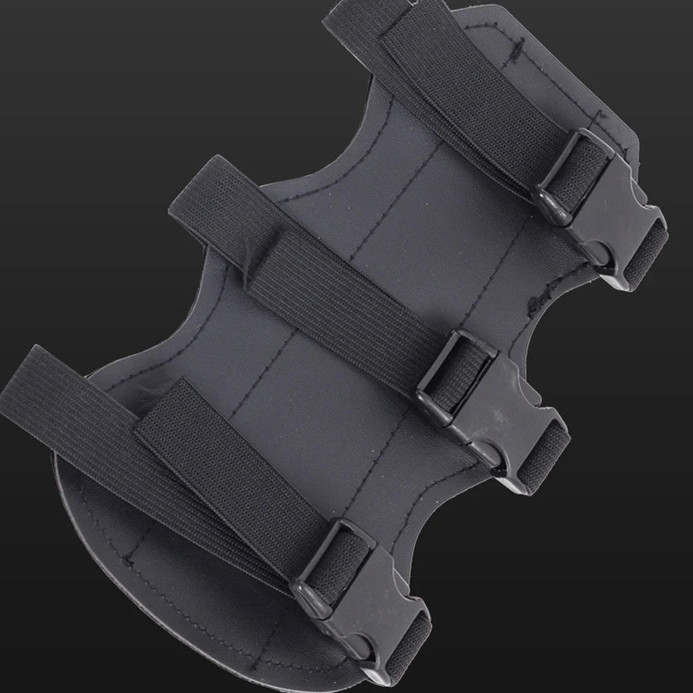 Adjustable Camouflage Archery Arm Guard Forearm Protector with Strap for Bow and Arrow Accessories