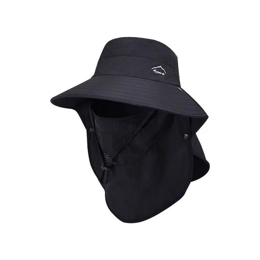 Unisex Quick-Drying Large Brim Sunshade Sports Caps for Outdoor Fishing Activities