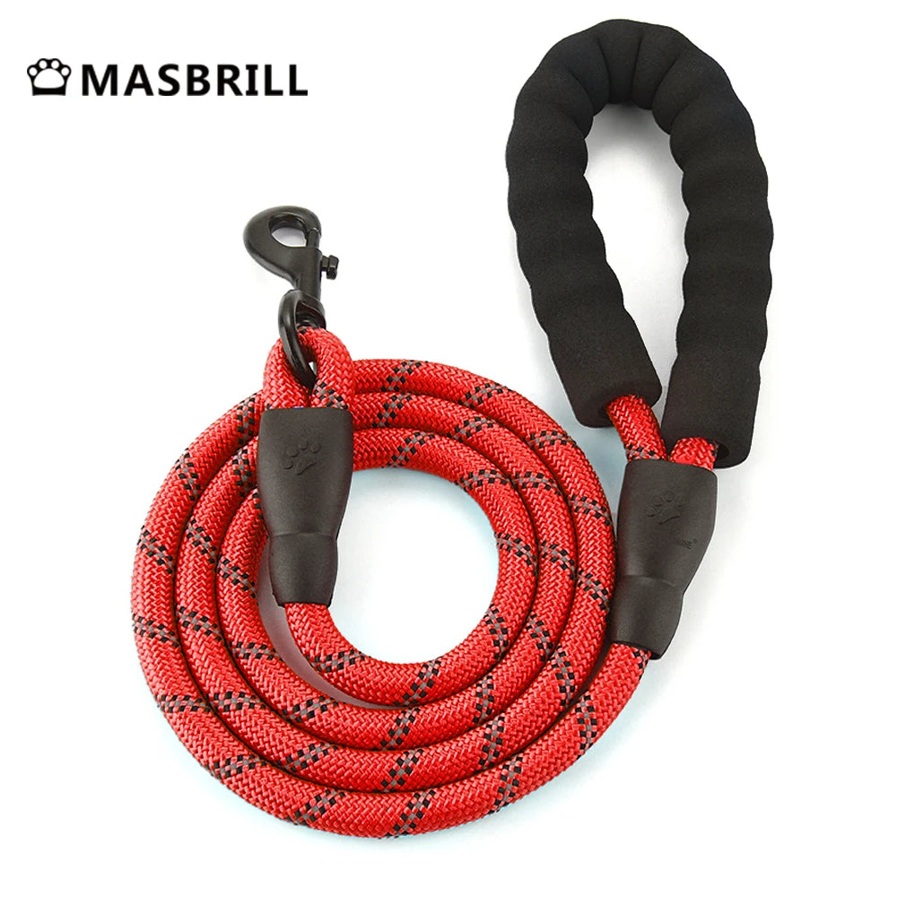 MASBRILLCN Nylon Adjustable No Pull Reflective Dog Harness