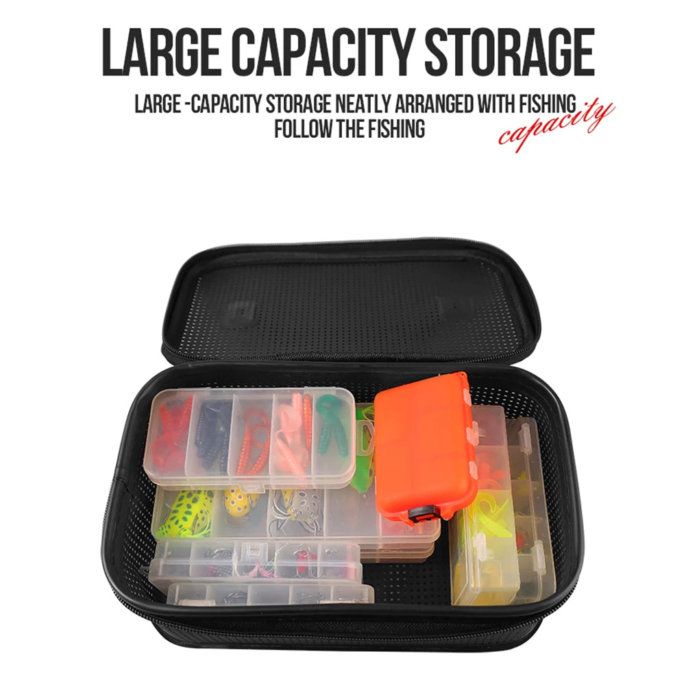 APWIKOGER Portable Fishing Tackle Storage Bag Large Capacity