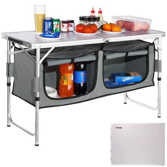 Vevor Camping Kitchen Table Folding Outdoor Cooking Table