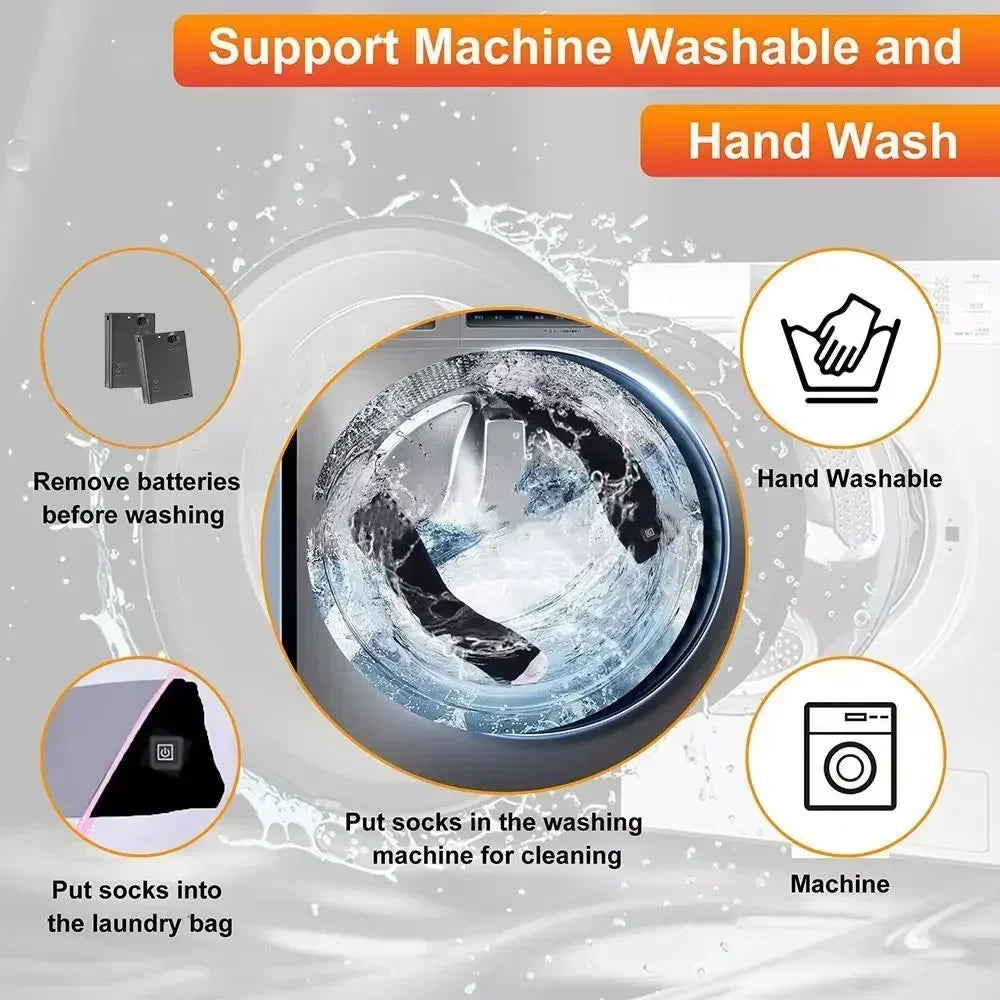 YTYINC Winter Electric Heating Socks for Outdoor Sports Use