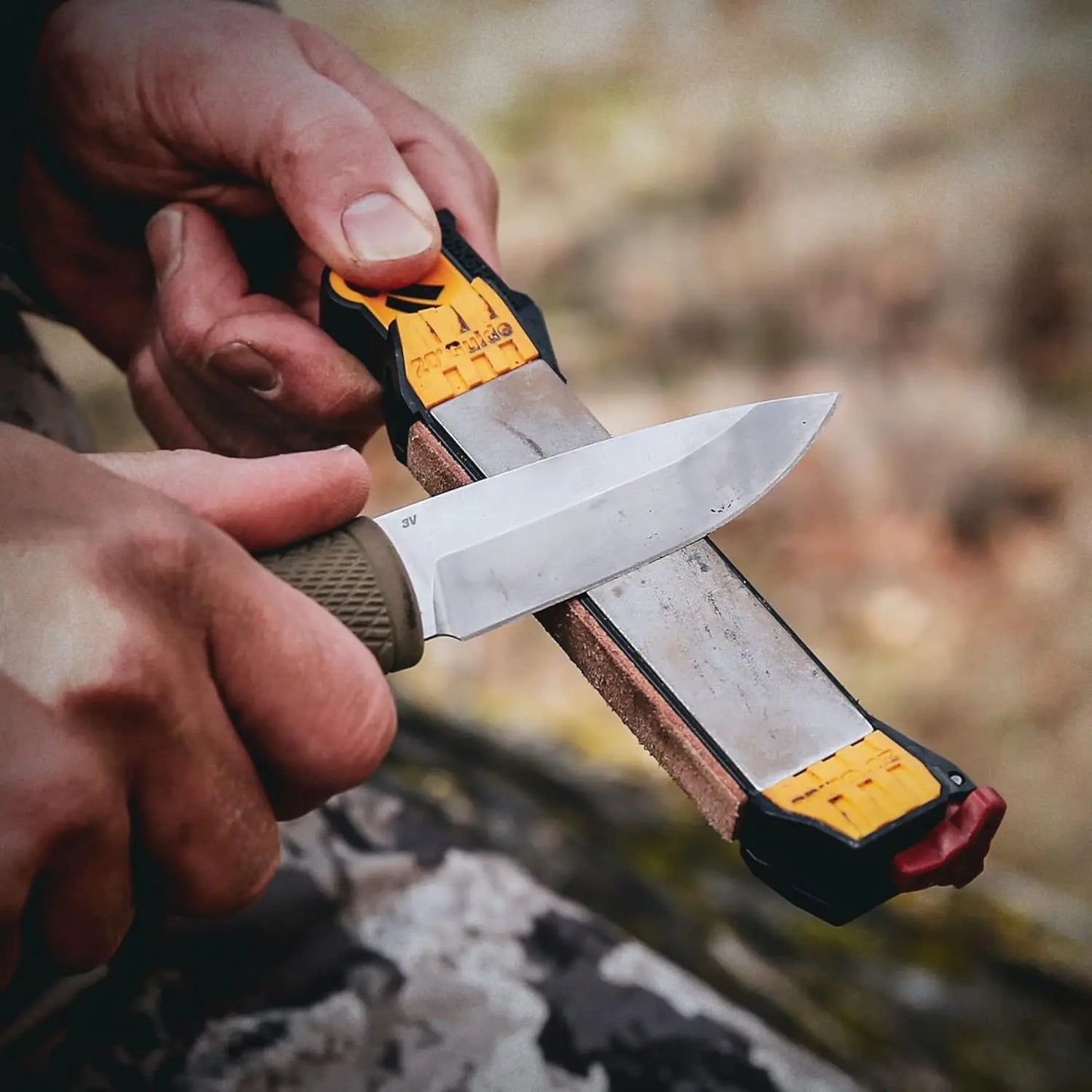 Guided Field Sharpener Compact Travel Hunting Knife Tool