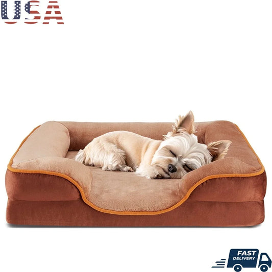 Fujian Waterproof Memory Foam Dog Bed with Removable Cover