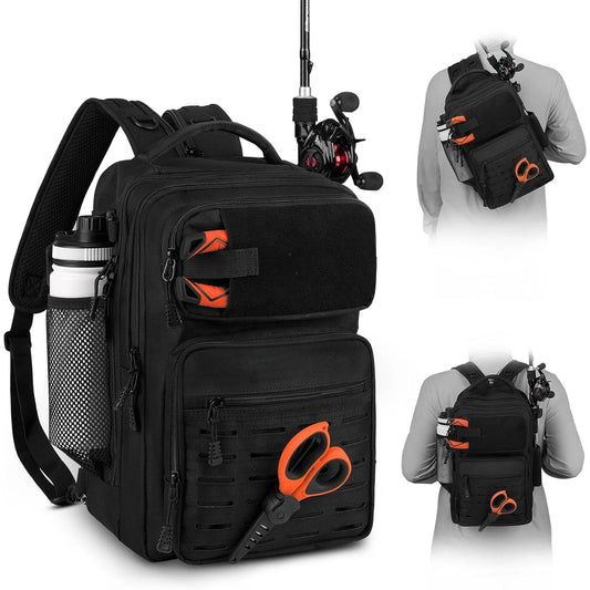 Tactical Fishing Sling Tackle Bag Lightweight Backpack for Gear Storage Ideal Gift for Men