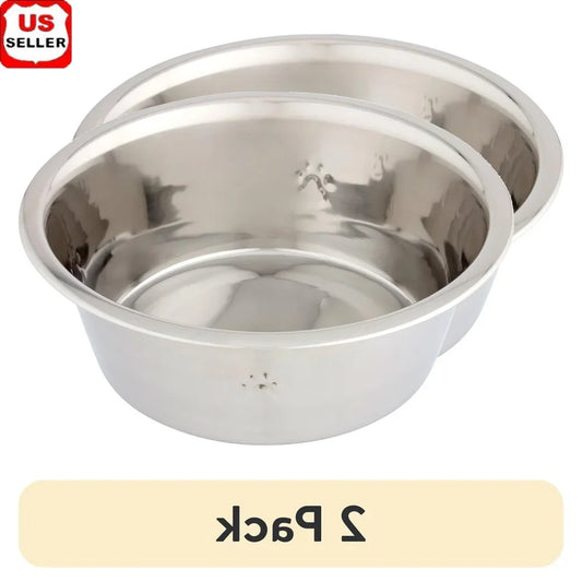 Hign Concerned Stainless Steel Dog Bowl Set 2 Pack