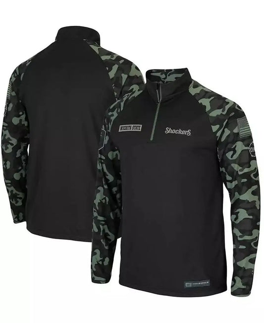 Colosseum Men's Wichita State Shockers Quarter-Zip Jacket