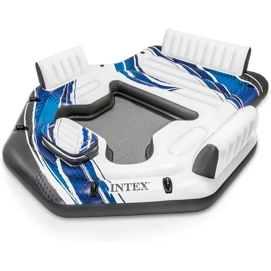 YTYIN Inflatable Raft Island for 5 People with Cooler